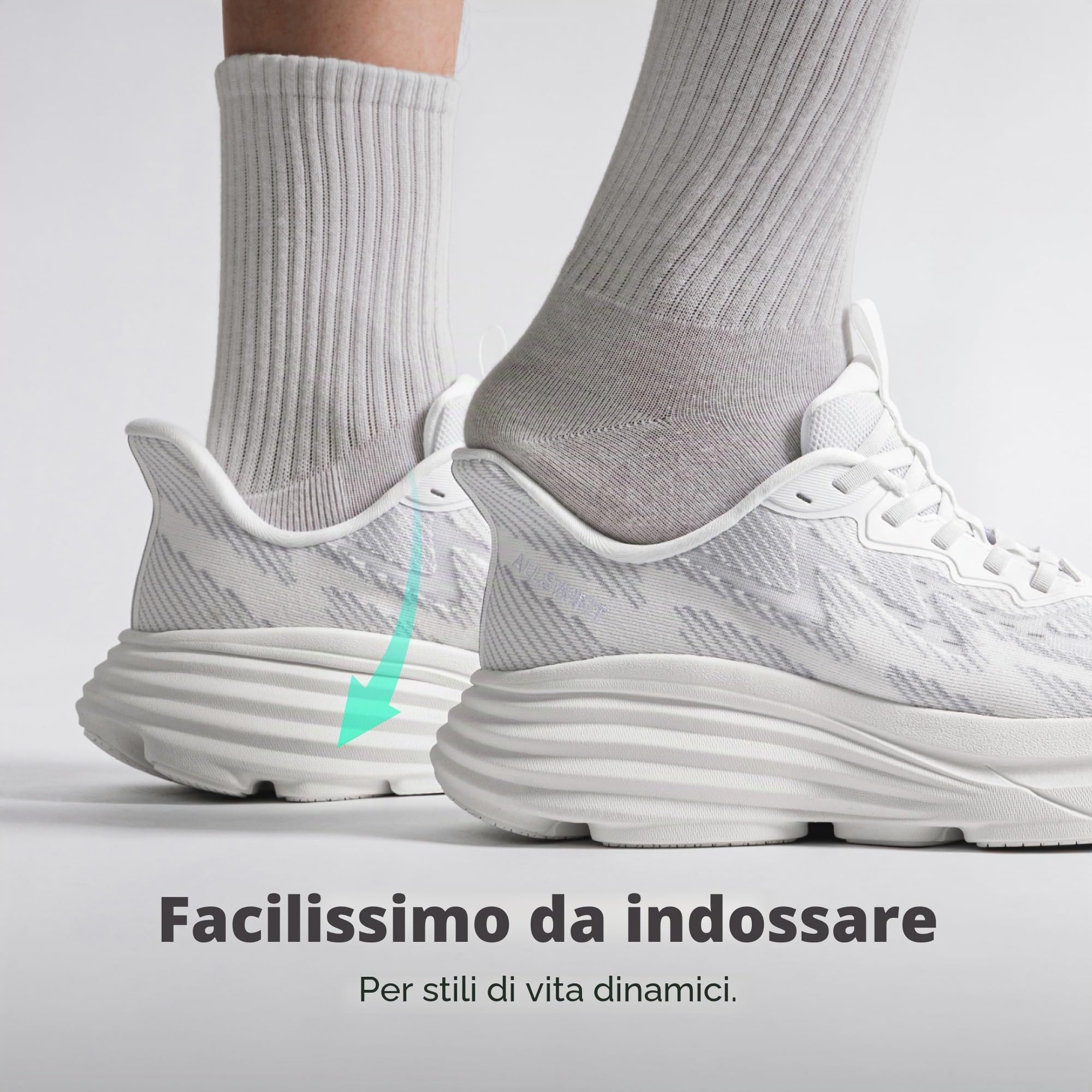 ALLSWIFT Scarpe da Corsa da Uomo Scarpe Comode Antiscivolo Sportive Scarpe da Passeggio