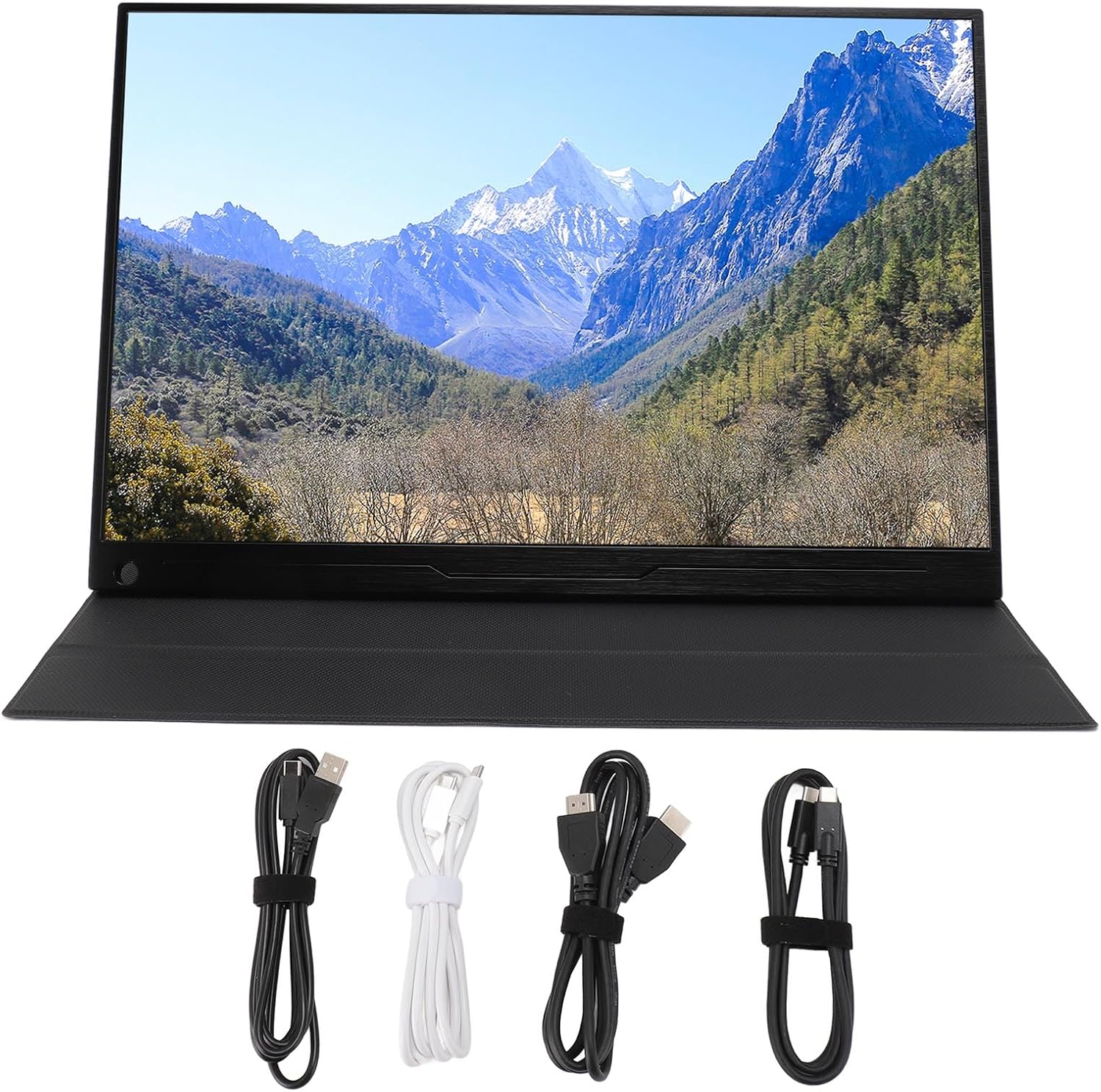 Portable Monitor, 18in 2.5K 2560x1600P IPS 144Hz Laptop Monitor, HDMI, Type C, Micro USB, 3.5mm Aux Interface, Portable Display Screen Extender for Laptop PC - Image 9