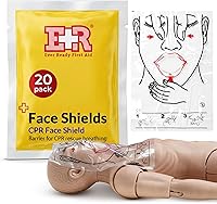 Vista 8 de Ever Ready First Aid Protector facial RCP para adultos, niños y bebés, paquete de 30