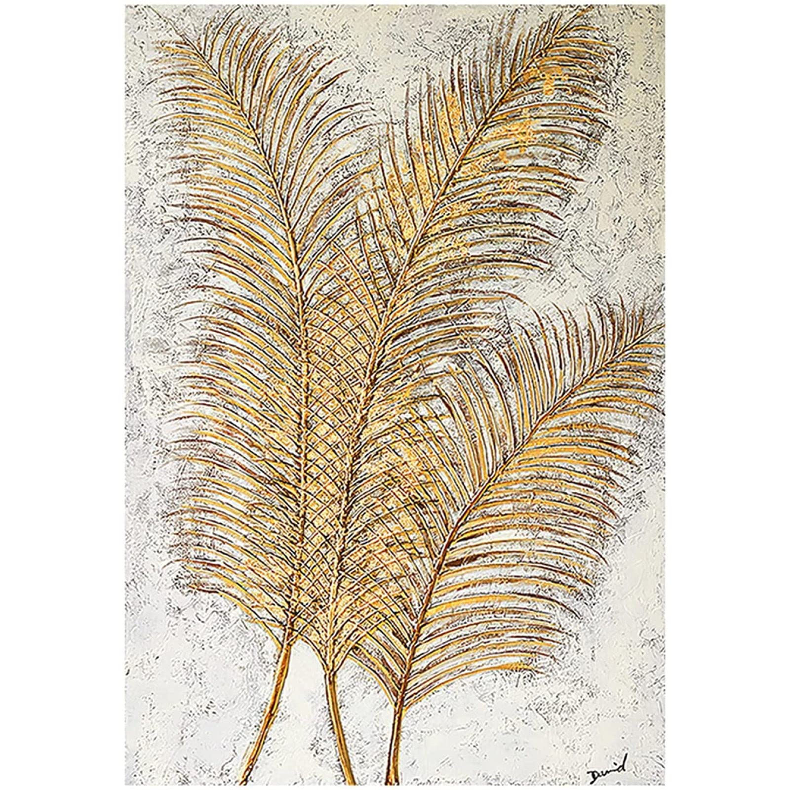Lot De 3 Petits Tableaux Décoratifs – Thème Botanique – Fait Main