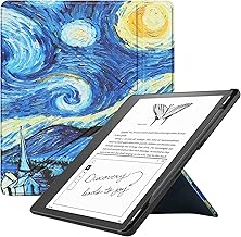 VOVIPO Slimshell Custodia per Kindle Scribe 10.2" 2024/2022 Rilasciato, Premium leggero PU Custodia in pelle con Auto Sleep/Wake per Kindle Scribe 10.2 pollici 2024/2022-Starry Sky