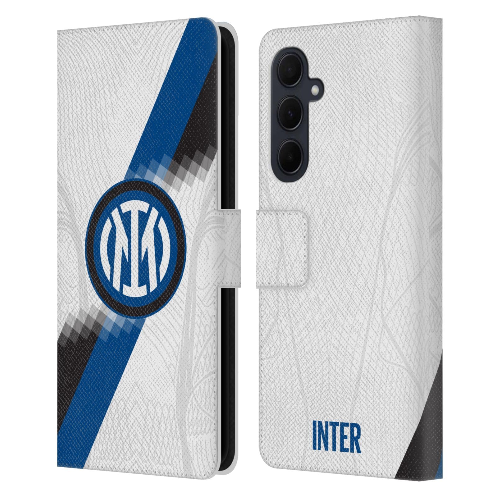 Head Case Designs Licenza Ufficiale Inter Milan Away Kit per Stemma 2023/24 Custodia Portafoglio in Pelle Compatibile con Samsung Galaxy A35 5G