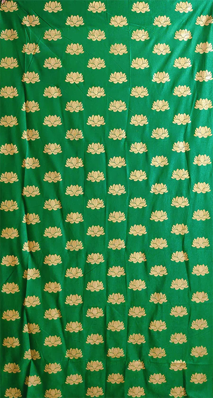 Talambralu Lotus Design Shiny Soft Satin Fabric Backdrop Cloth For Traditional Events/Pooja Decoration/Festival Decoration/Indoor Traditional Events¦ (Brown) (B0B3C41YNB) Amazon Price History, Amazon Price Tracker