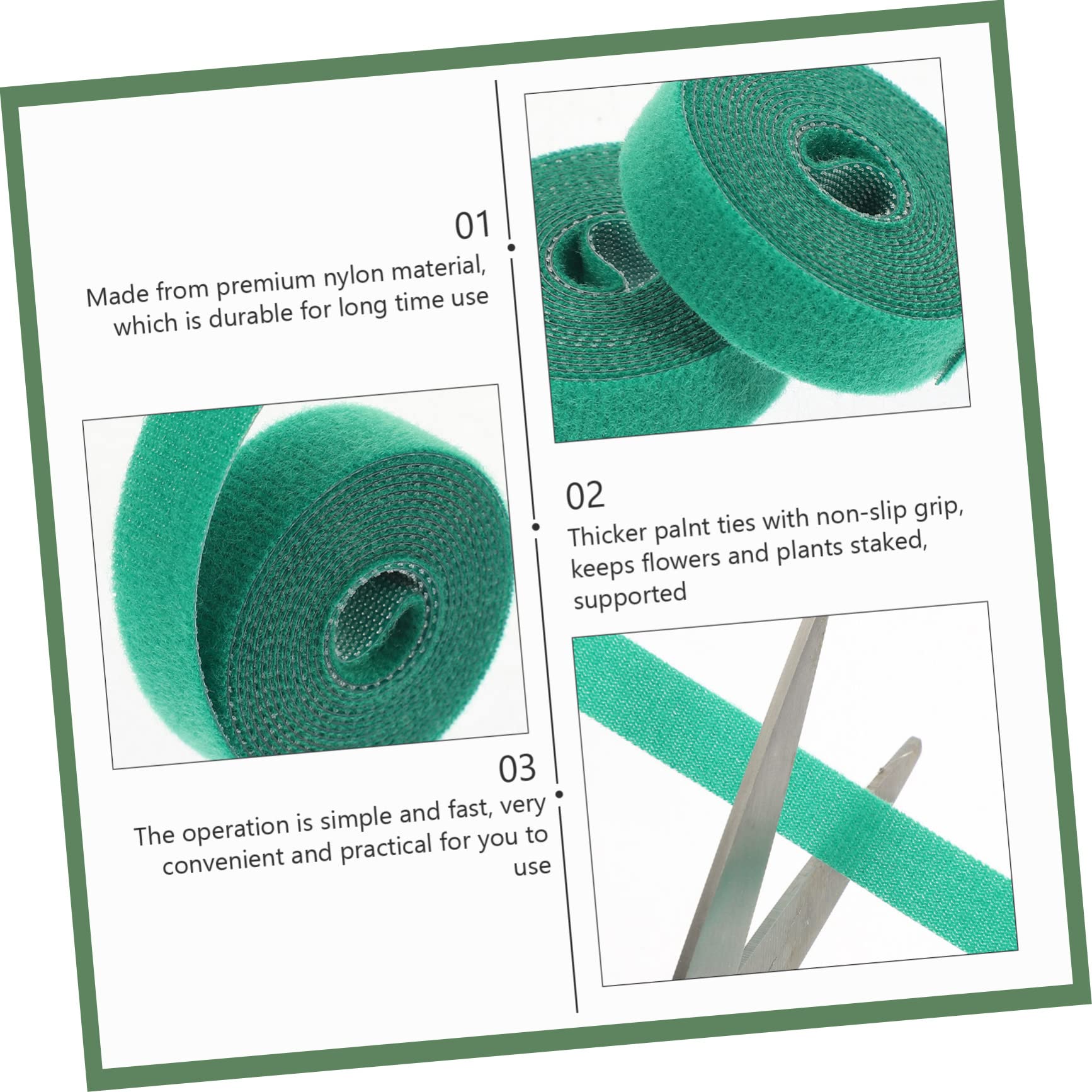 Mipcase 10pezzi Nastro per Giardinaggio Reutilizzabile Fissaggio per Piante Supporto per Viti Fragole per