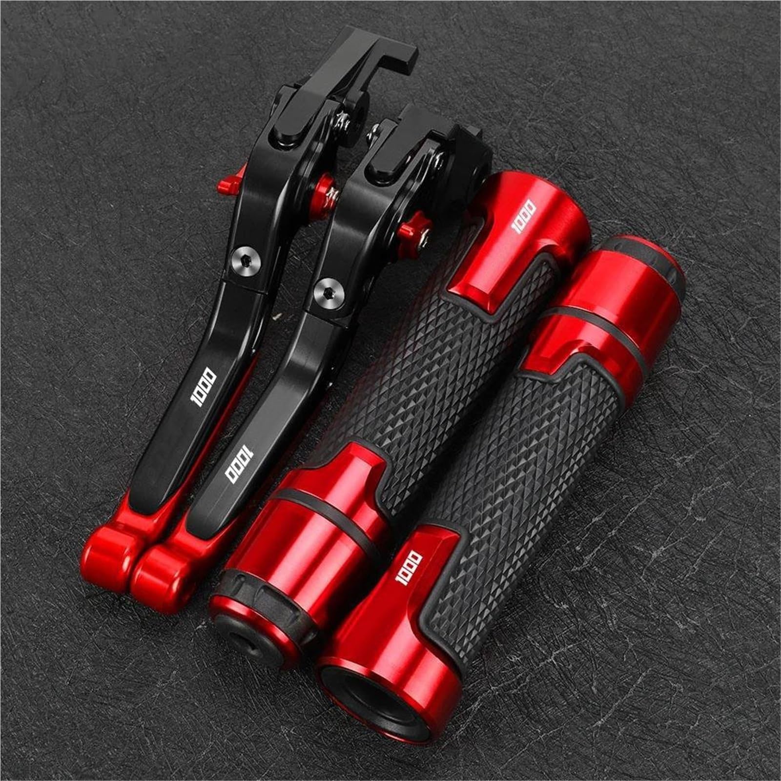 GQUIKGW Replace Motorcycle Folding Extendable Clutch Levers Brake Adjustable Handle for Aprilia for Futura RST1000 RST 1000 2001-2004(Red 1)
