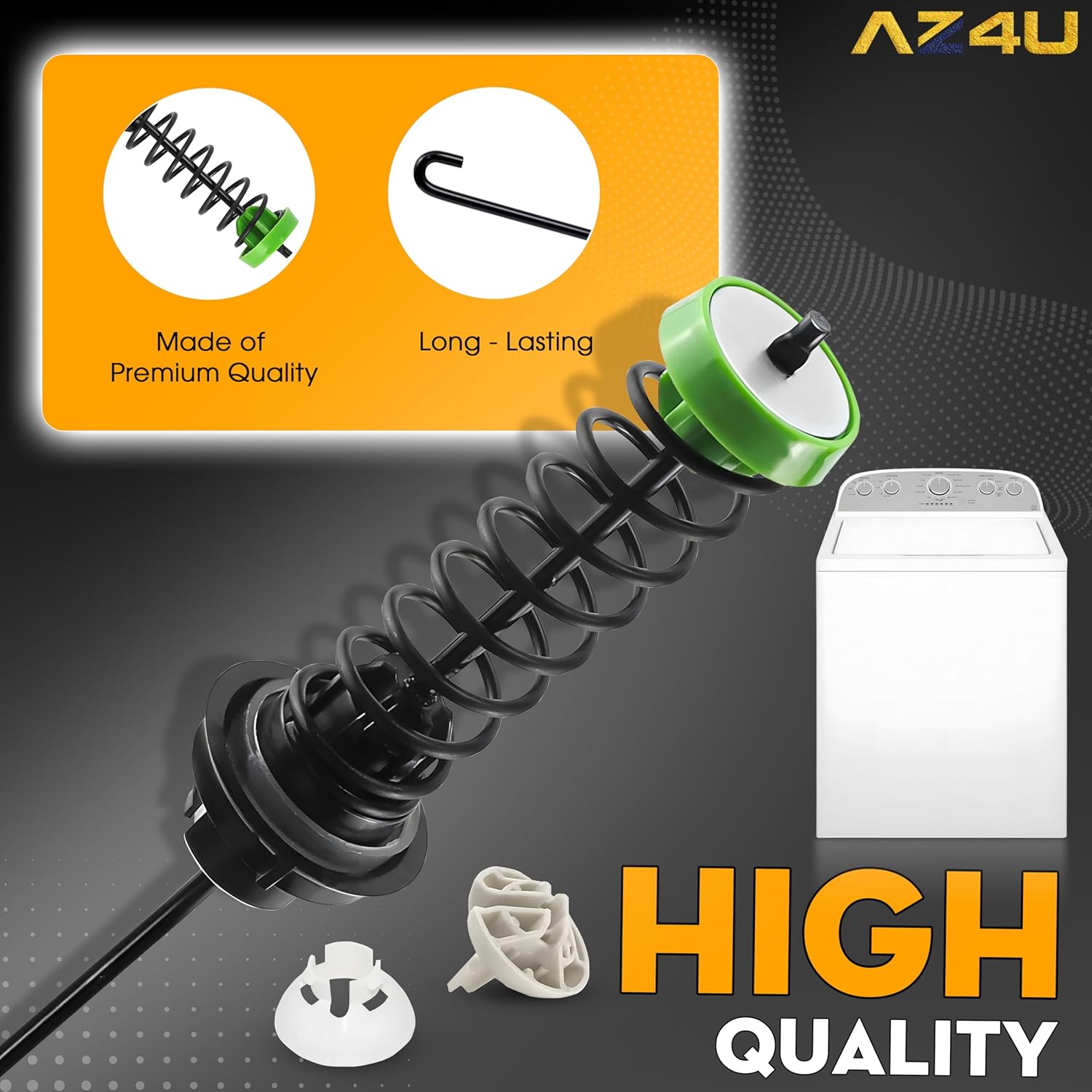 Close-up view of the suspension rod components, emphasizing the quality of materials and construction.