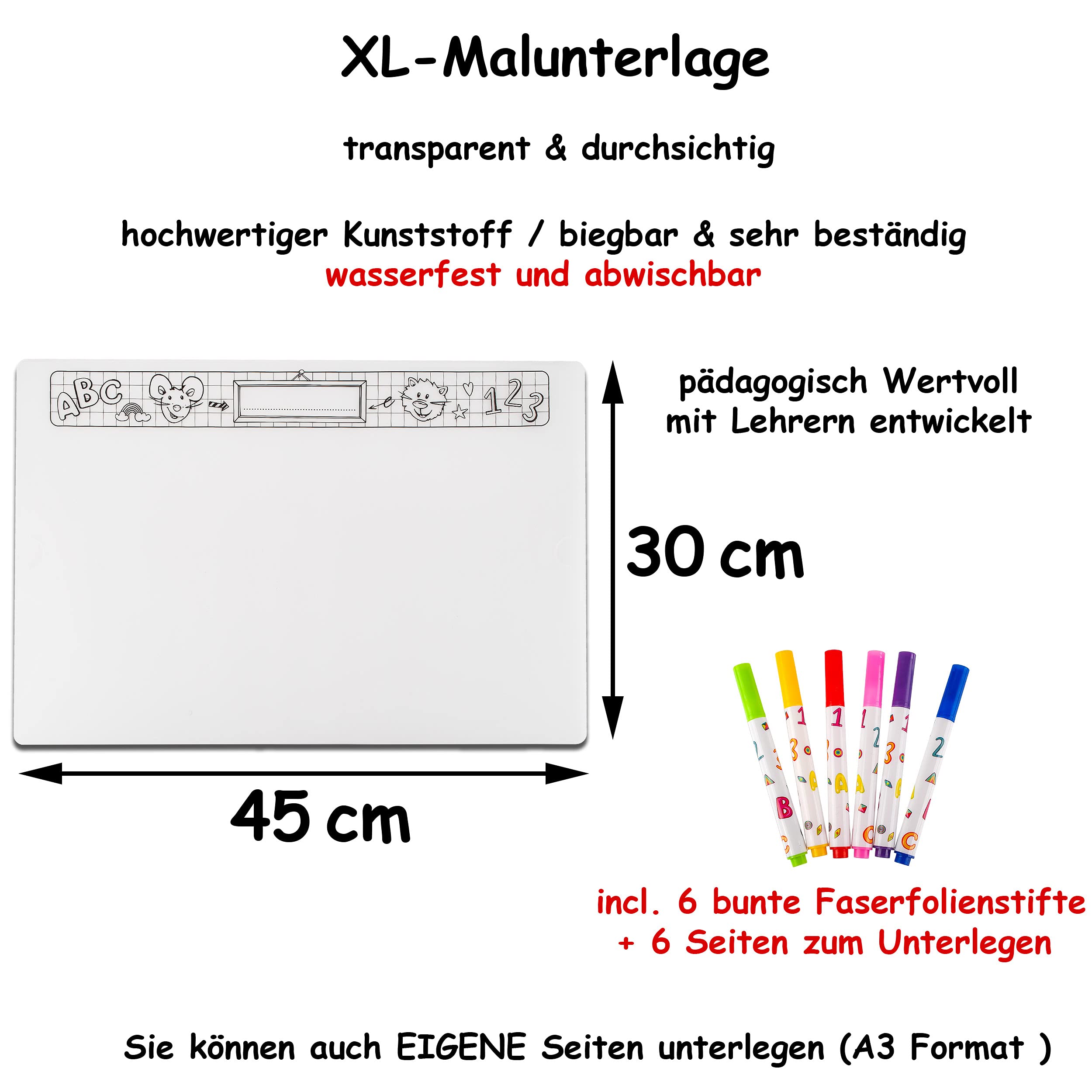 alles-meine.de GmbH XXL Set: Schule & Schulanfang Artikel frei wählbar Freundebuch/Malrolle - inkl. Name - Lernspiel - Malunterlage - Stundenplan/Wochenplaner - Waschflec..