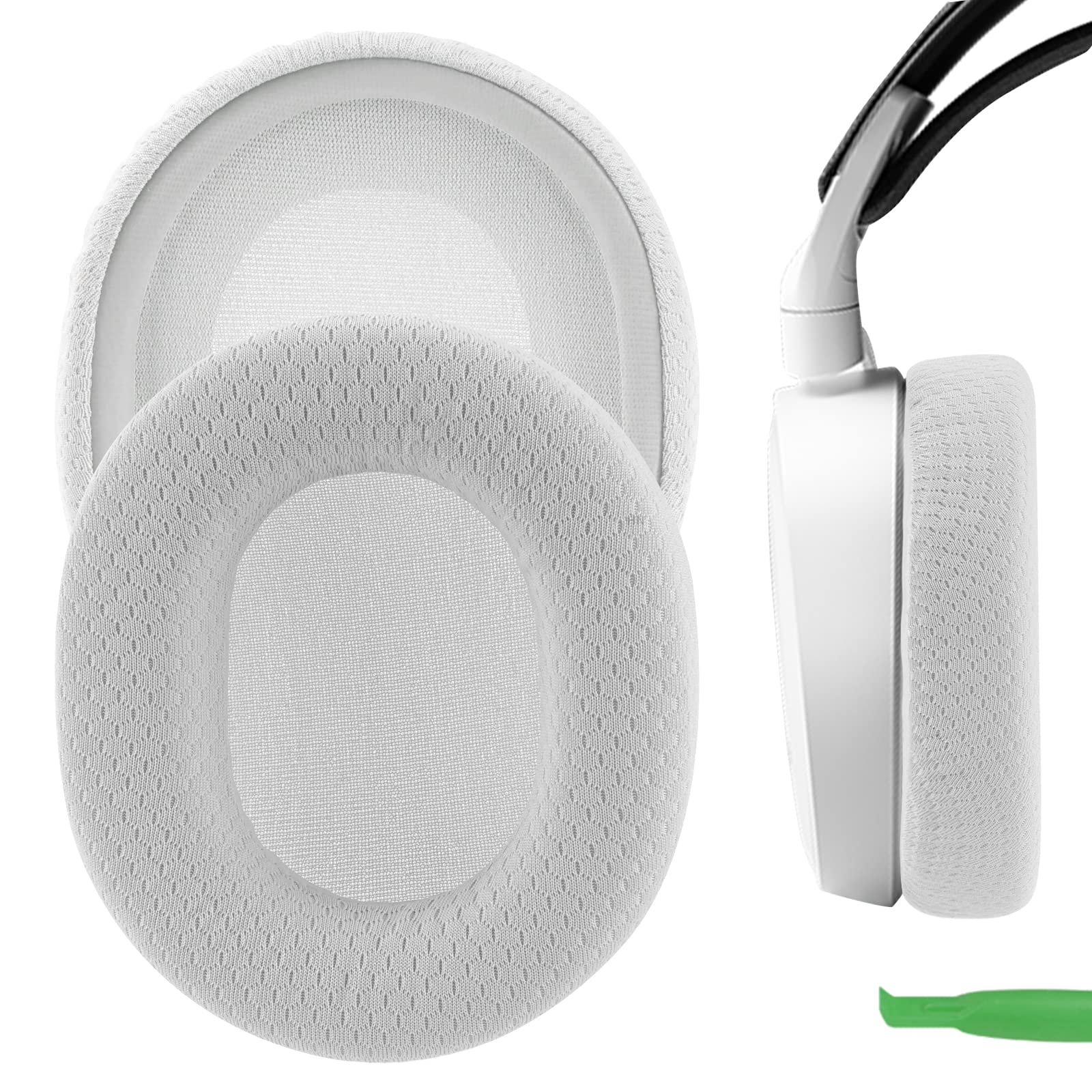 Geekria Comfort Mesh Fabric Replacement Ear Pads Compatible with SteelSeries Arctis 1/3/ 5/7/ 7+/ 7P/ 7P+/ 7X/ 7X+/ 9/ 9X, Arctis Pro/Prime Headphones