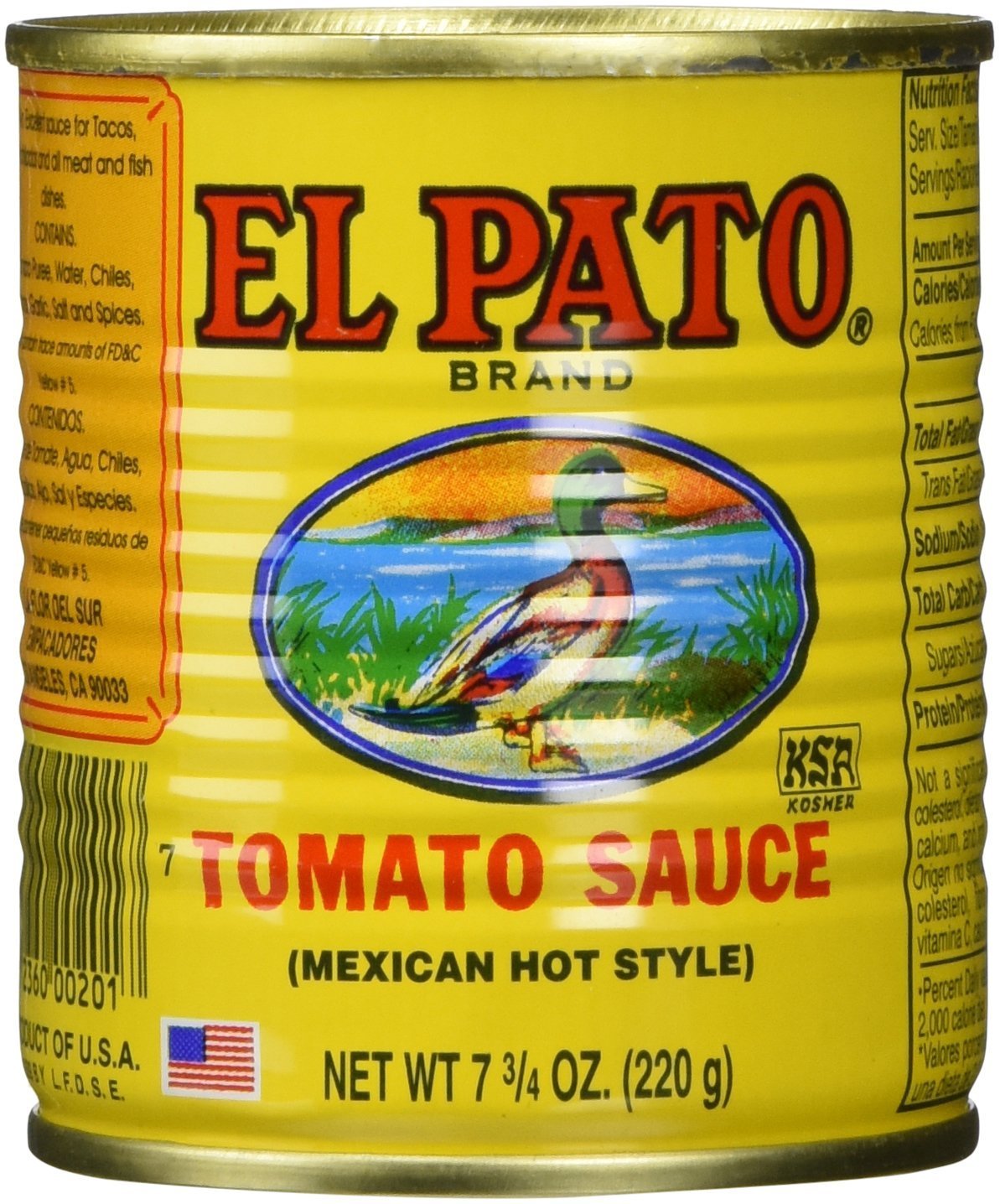 El Pato Hot Tomato Sauce Mexican Style 28 oz