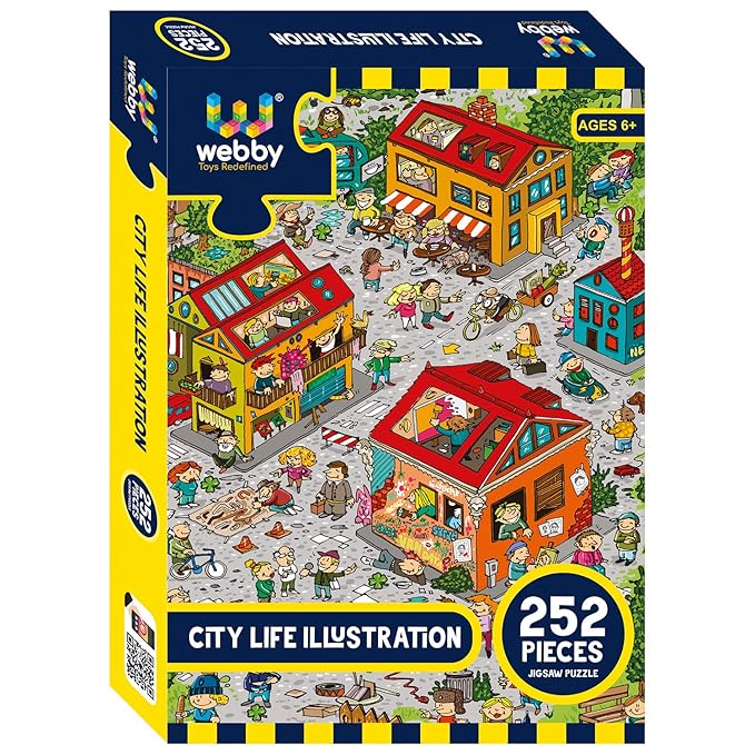 Webby City Life Illustration Jigsaw Puzzle, 252 Pieces at Rs. 299