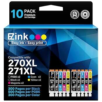 Canon 純正・互換 使用済みカートリッジ 20個セット Amazon.co.jp: E-Z Ink 互換インクカートリッジ Canon 270 271