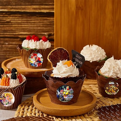 Miniatura 4 de 120 Pcs Super Great Mario Stickers Birthday Party Supplies for Kids,Anime Cartoon S-uper Mario Stickers