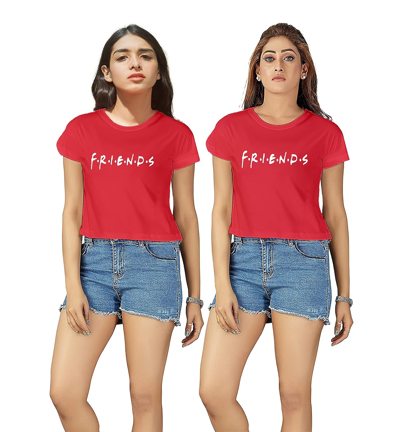 Hangout Hub Women Crop Top T-Shirts | Half Sleeve | Friends Printed Tshirts | Double Weaved | Shrink Free Tees | Casual T-... - Review, Price and Buying Guide