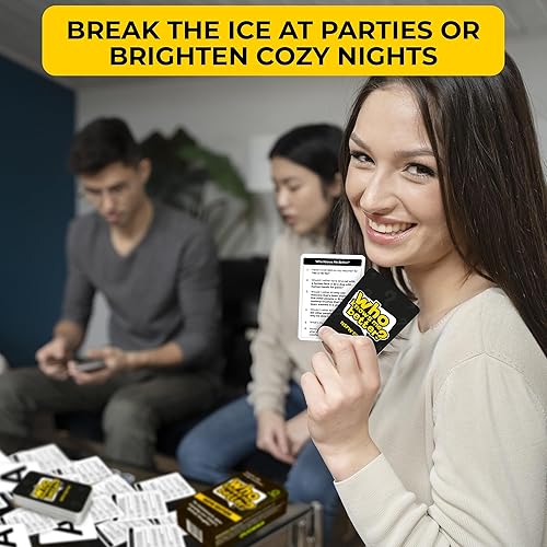 Miniatura 5 de QUOKKA Divertido juego de mesa de cartas para adultos - Juego de despedida de soltera - 500 preguntas  Nunca nunca  Lo que prefieres  Conoce los