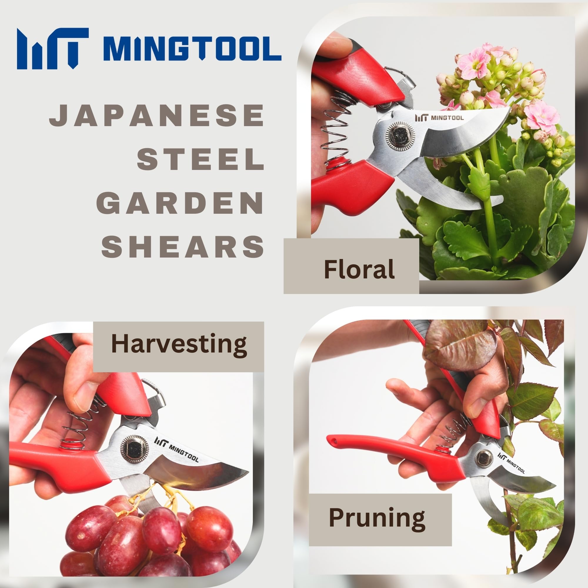 Professional Pruning Shears - 8 Inch Carbon Steel -5