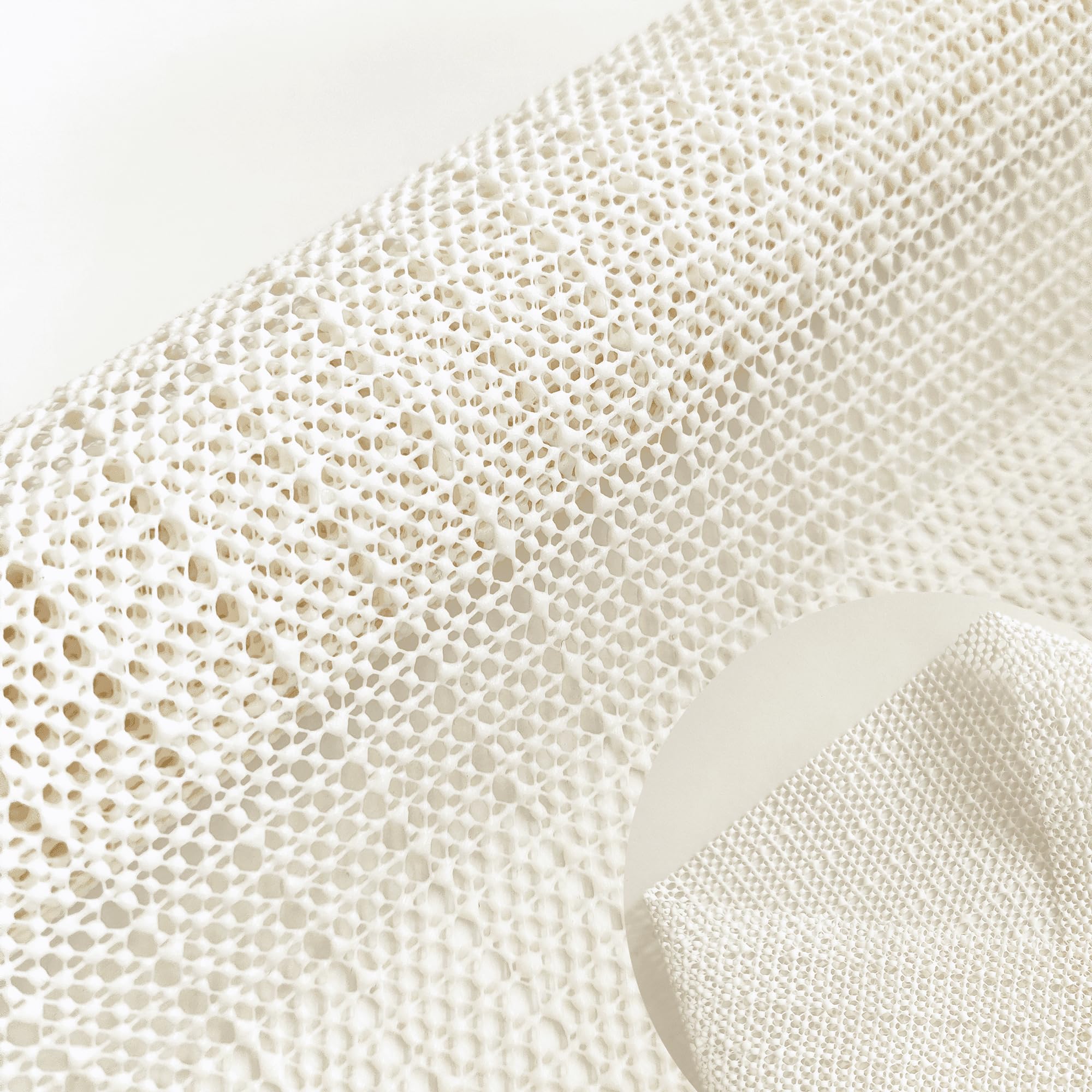 Sottotappeto Antiscivolo 185 x 230 cm Antiscivolo e Protezione per Moquette Multiuso per Una Presa Sicura, in Pvc, per Tappeti, Tovaglie e Molto Altro Ancora, bianco