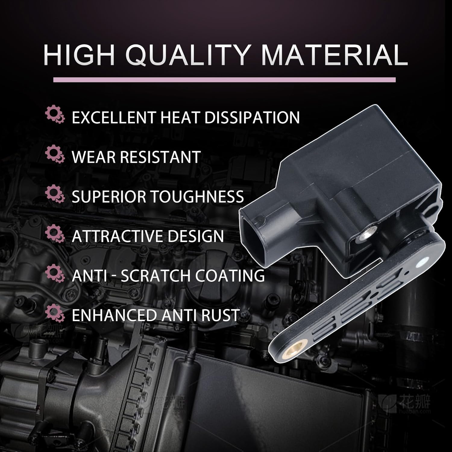 Ride Height Level Sensor Compatible with BMW 320i 323i 325Ci 330i 328i 335D 525i 530i 535Xi 540i 745i 750Li 760Li M3 M5 X3 X5 Z4 Alpina B7, 37141093700, 37140141445, 37146784697, 37141093700