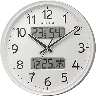 美品 RHYTHM 掛時計 ブラウン枠 リズム 電波 動作確認済 会社 事務所に Amazon.co.jp: リズム株式会社(RHYTHM): その他