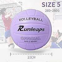 Vista 4 de Voleibol, voleibol impermeable para interiores y exteriores, para juegos de playa, entrenamiento de gimnasio (tamaño oficial 5)