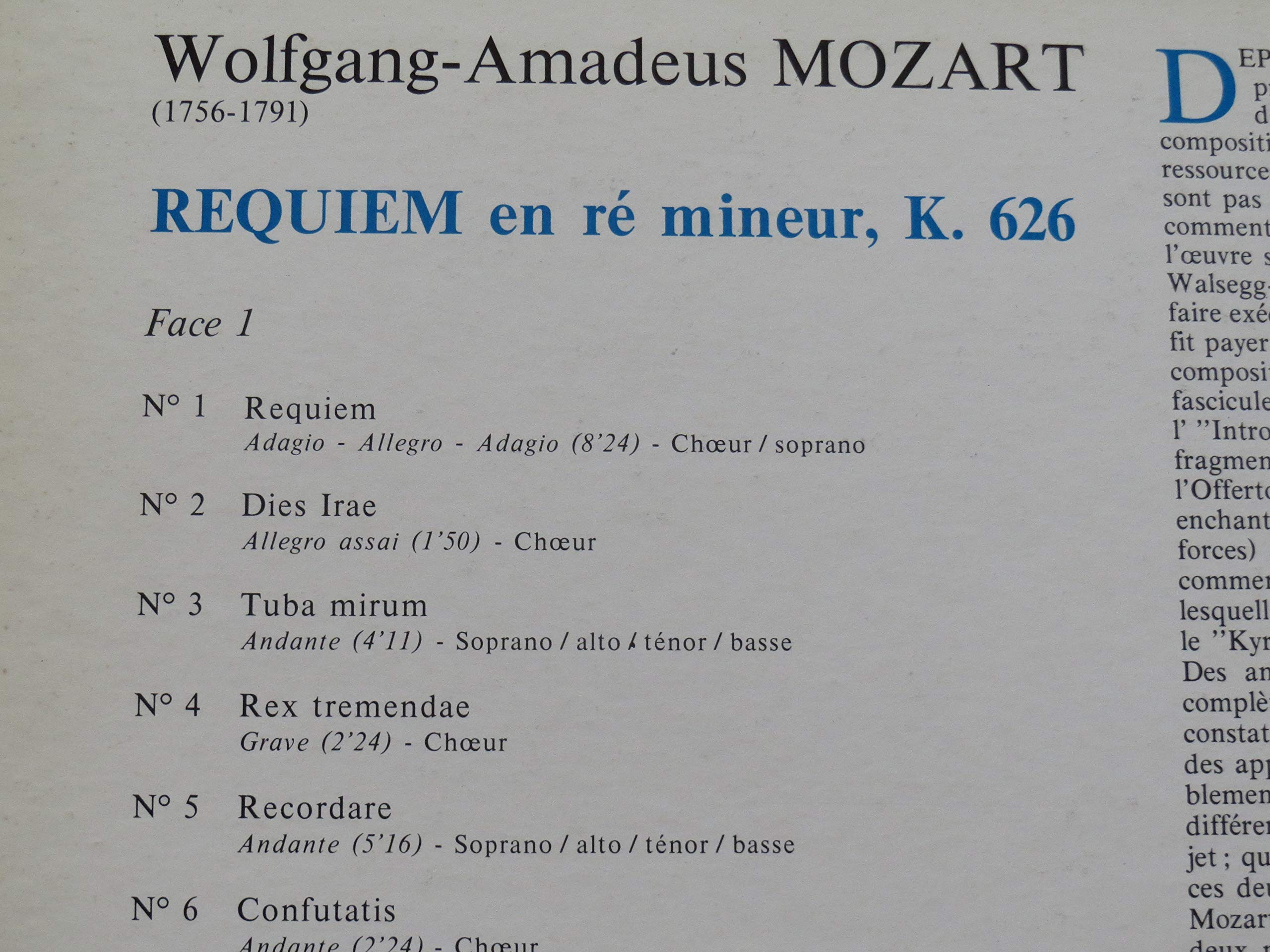 Mozart: Requiem [LP]