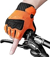 INBIKE Fingerless MTB Cycling Gloves - Breathable, Anti-Slip TPR Protection for Road & Mountain Bike Riding