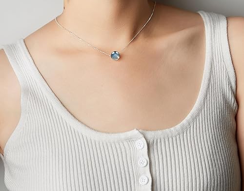 Miniatura 63 de Real Crystal Pendant Necklace Jewelry 925 Sterling Silver Chain Necklace for Women Dainty Birthstone Jewelry Necklace for Women Healing Chakra