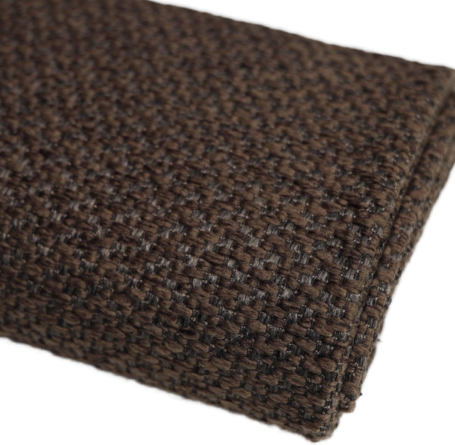 TinaKim Heavy-Duty Coarse Burlap Upholstery Fabric - 54" Wide Hemp-Look Textured Material for Reupholstery, Chair Couch Cushions, Furniture Slipcovers, DIY Farmhouse Decor (7 Chocolate, 3 Yard)