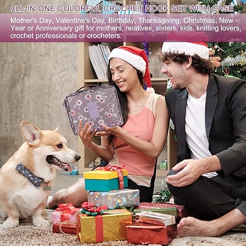 Vista 59 de Aeelike Kits de aprendizaje de ganchillo para principiantes, kit de inicio de ganchillo con todo, hilo acrílico de 1093 yardas para ganchillo, juego