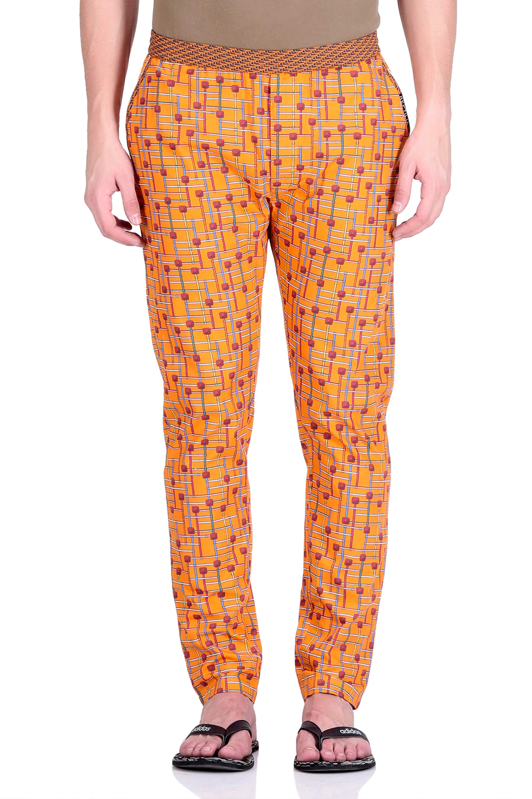Reptilia Designer Salil Bhatia Men’s Quirky Slim Fit Citrus Cotton Pyjama