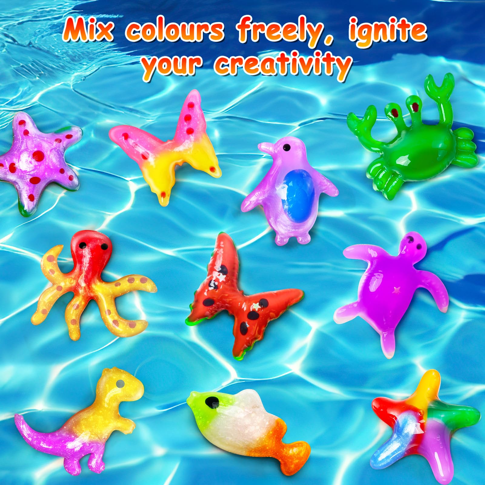 JOPSHEEN 20 Colori Magic Water Elf, Magico Acqua Fairy Gel per Bambini, Attivita Creative Bambino, DIY Giocattolo Fatto a Mano per Ragazzi e Ragazze