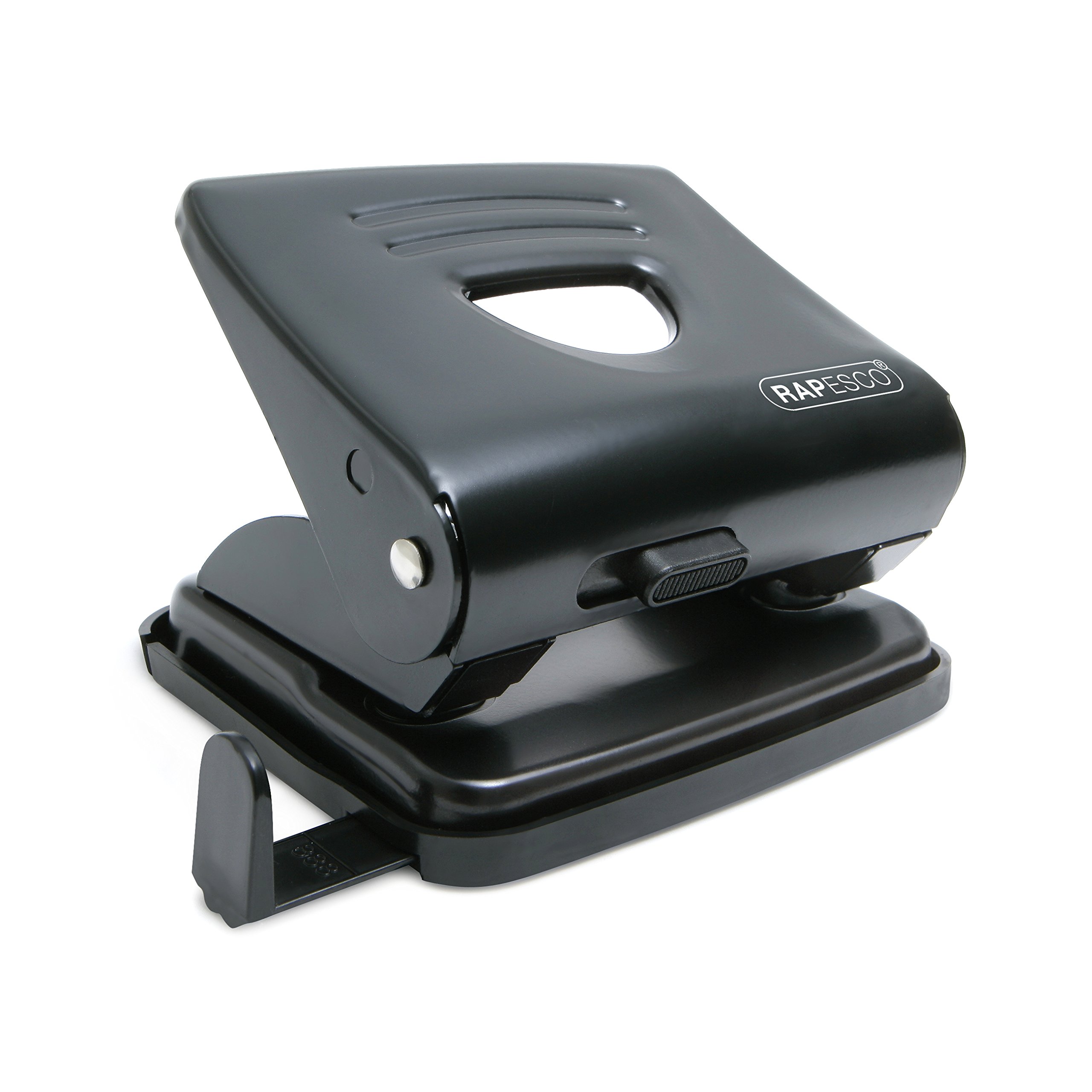 Rapesco 1030 825 2-Hole Metal Punch, 25 Sheet Capacity, Black