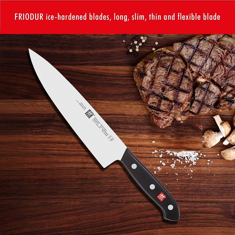 ZWILLING Tradition 8-inch Chef's Knife - Ergonomic Handle ZWILLING Tradition 8-inch Chef's Knife - Ergonomic Handle