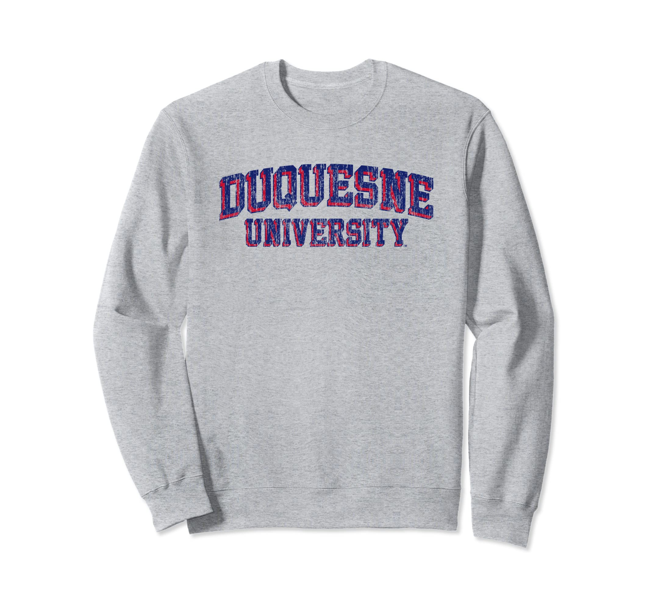 Elite AuthenticsDuquesne Dukes Vintage Block Logo Officially Licensed Gray Sweatshirt