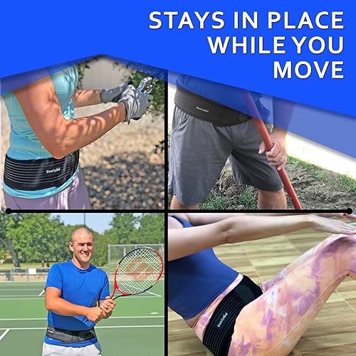 Miniatura 6 de Soporte de cadera SI, soporte para articulaciones sacroilíacas para hombres y mujeres, soporte de ciática totalmente ajustable que alivia el dolor