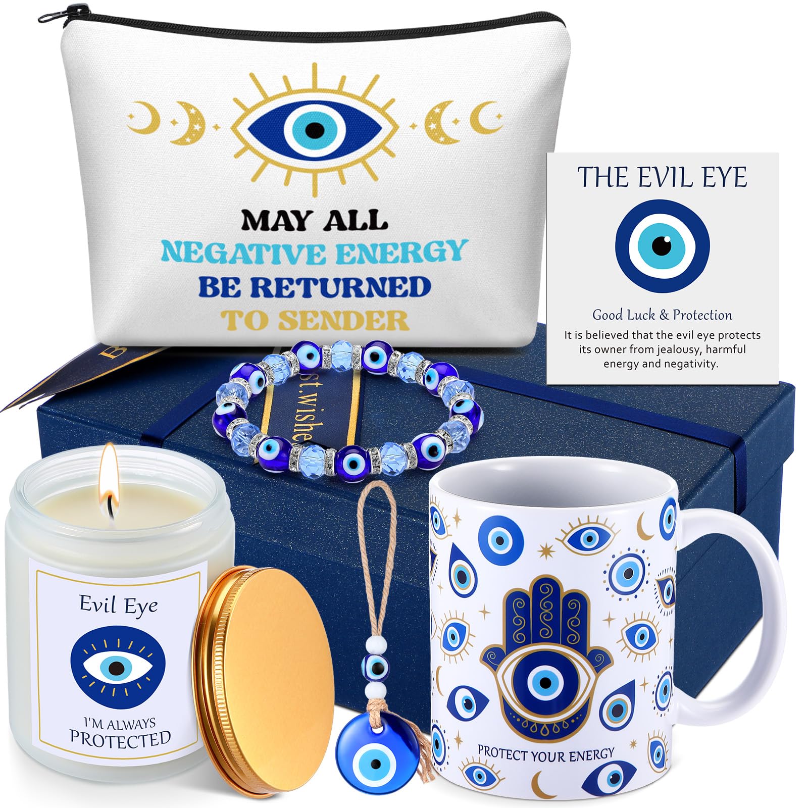 Amazon.com: Skylety 8 Pcs Evil Eye Gift for Women Evil Eye Mug