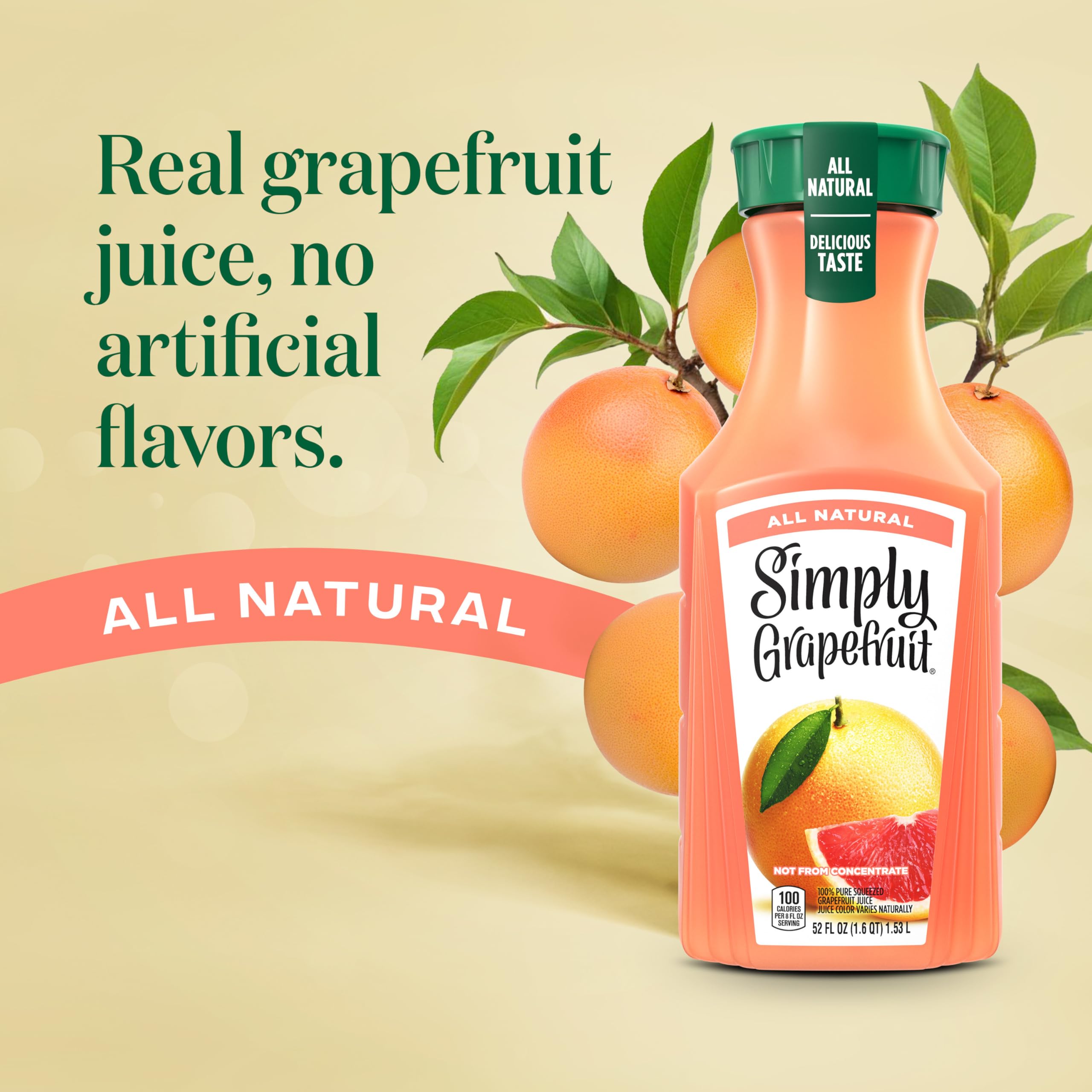 Simply Grapefruit Juice, 52 Fl Oz Bottle