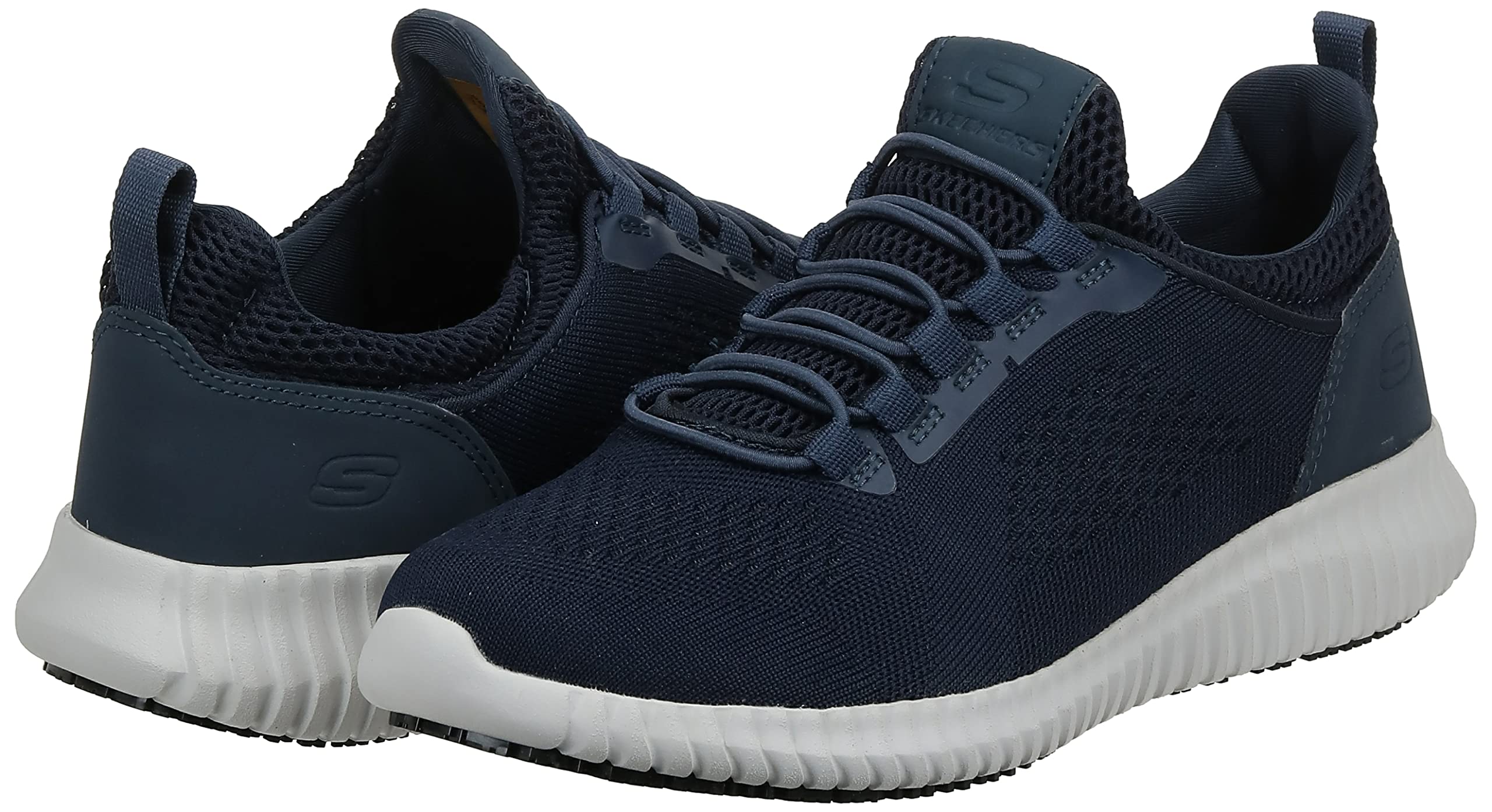 Skechers Men's Cessnock SR Food Service Work Shoe, Navy, 7.5 Wide US