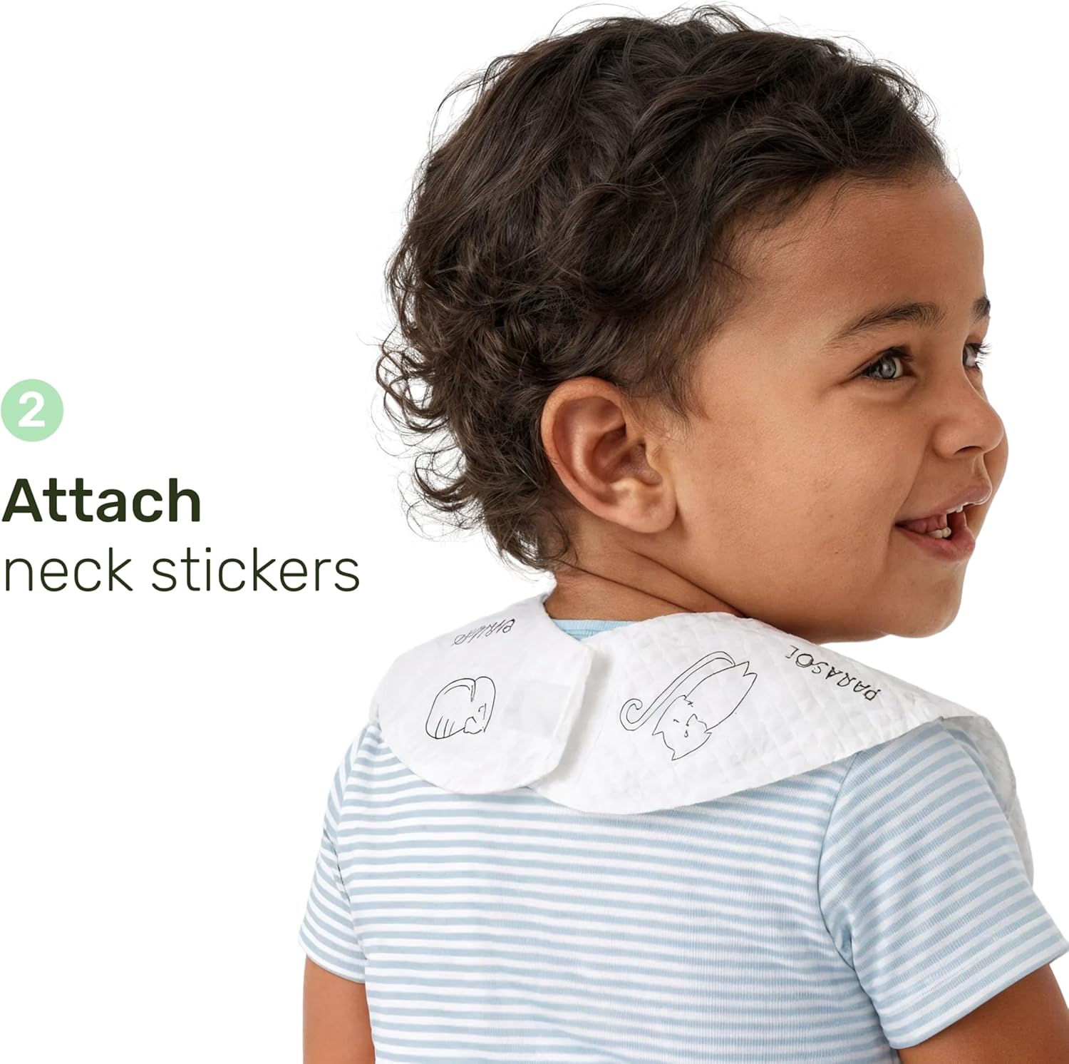 PARASOL Disposable Bibs, Soft-Absorbent Top Layer with Leak-Resistant Waterproof Backing, Built-In Crumb Catcher, Hypoallergenic, Disposable Bibs for Toddlers and Babies, 4 Boxes (20 Each), 80 Count