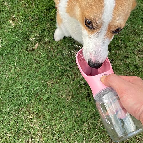 Miniatura 2 de WePet Botella de agua portátil para perro, a prueba de fugas, con dosificador, para mascotas, para paseos al aire libre, senderismo y viajes,