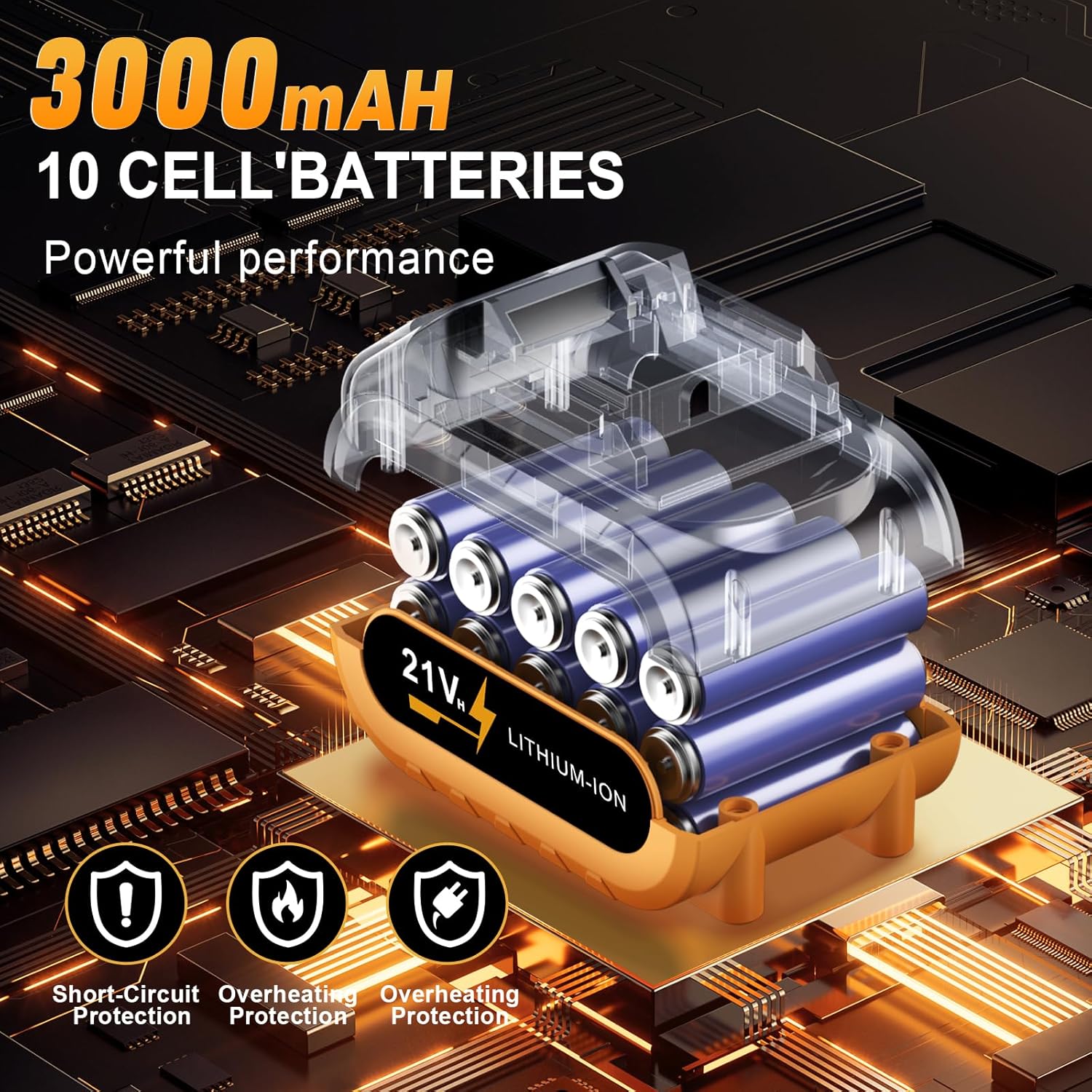 21V Cordless Leaf Blower, Lightweight Handheld 67 MPH Compact Yard Blower for Patio/Garage & Window Track Cleaning – Battery & Fast Charger Included - Image 3