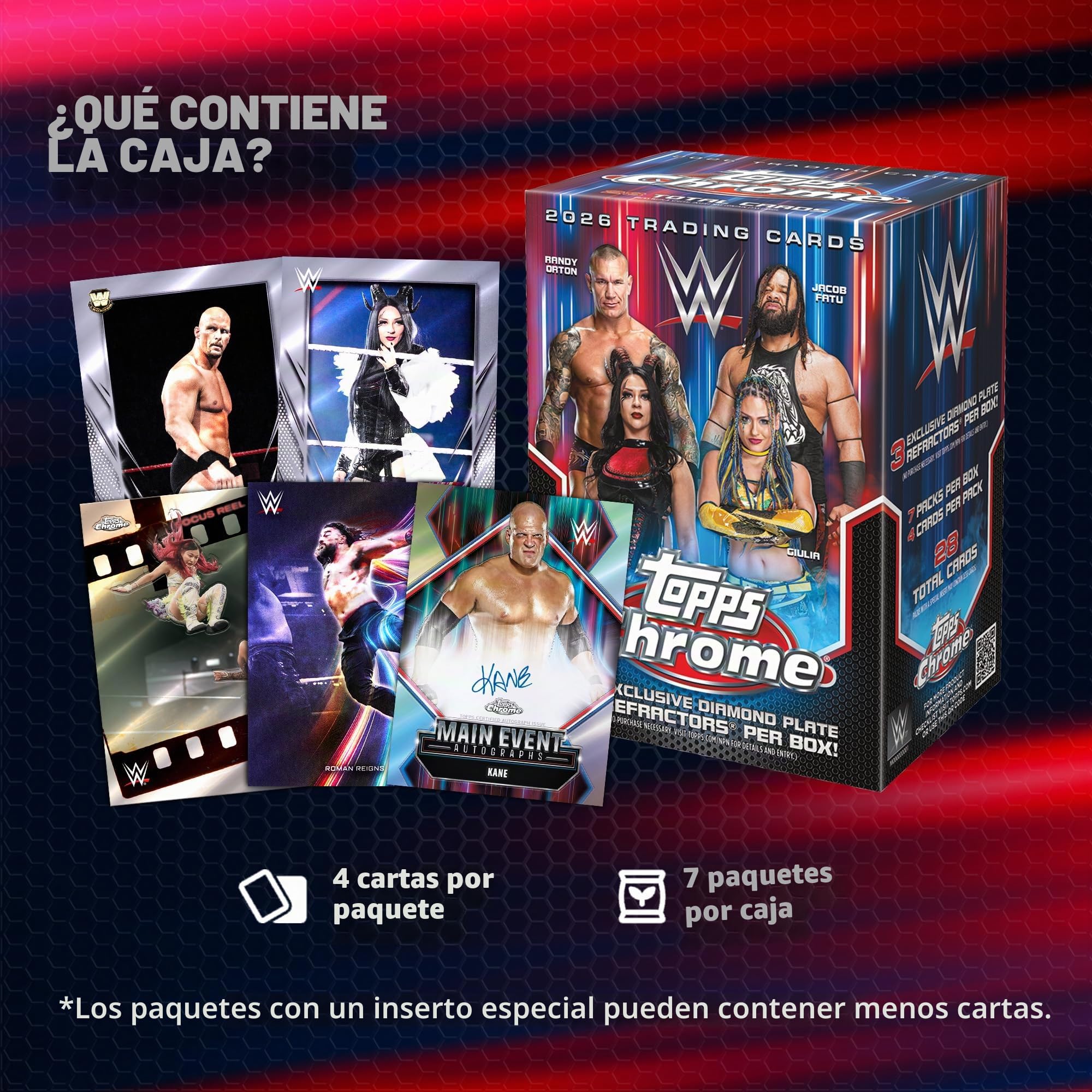 2026 Topps Chrome WWE, Sellado de fábrica, Caja de Valor