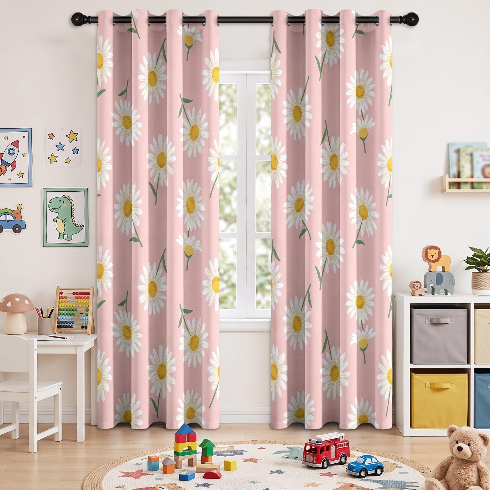 Tende oscuranti pastorali, 245 x 140 cm (altezza x larghezza), set da 2