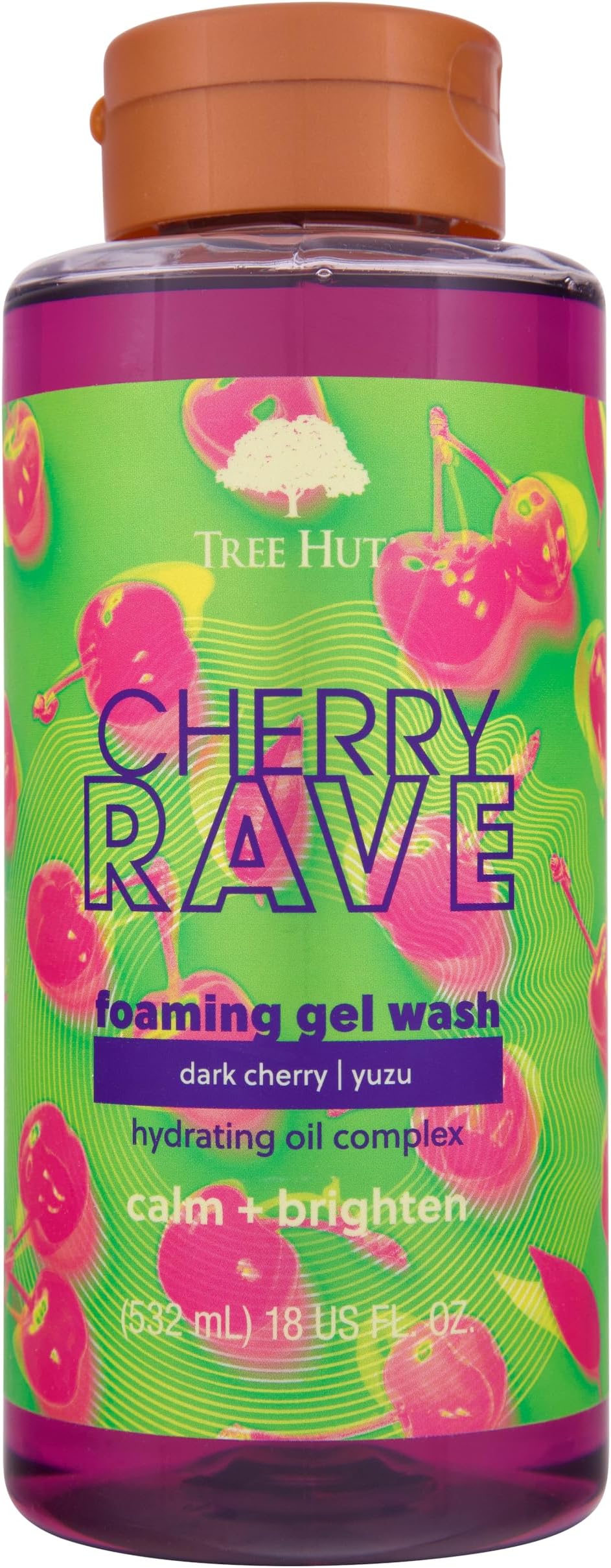 Tree HutCherry Rave Foaming Gel Wash | Cleanse & Soothe Skin Without Stripping Moisture | Made with our Hydrating Oil Complex | Limited Edition Fall | 18 fl oz.