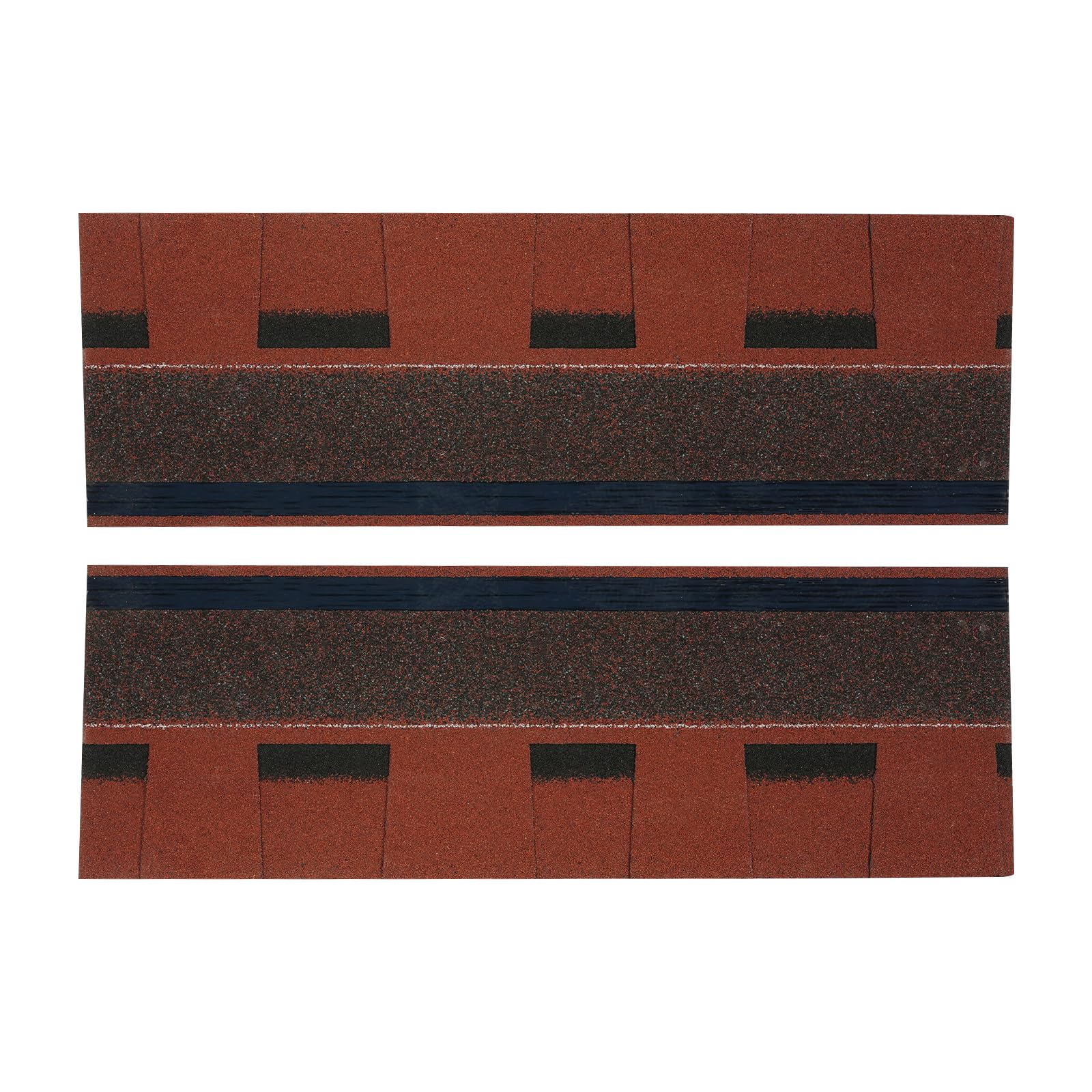 16 tejas de asfalto, tejas bituminosas, autoadhesivas y resistentes a la intemperie para cobertizos de jardín, cobertizos y garajes, 100 x 33,3 cm (rojo)