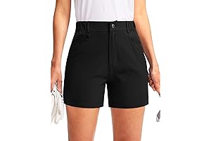 SANTINY Womens Golf Shorts: Lightweight, Quick-Dry Outdoor Hiking Shorts
