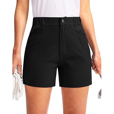 SANTINY Womens Golf Shorts: Lightweight, Quick-Dry Outdoor Hiking Shorts