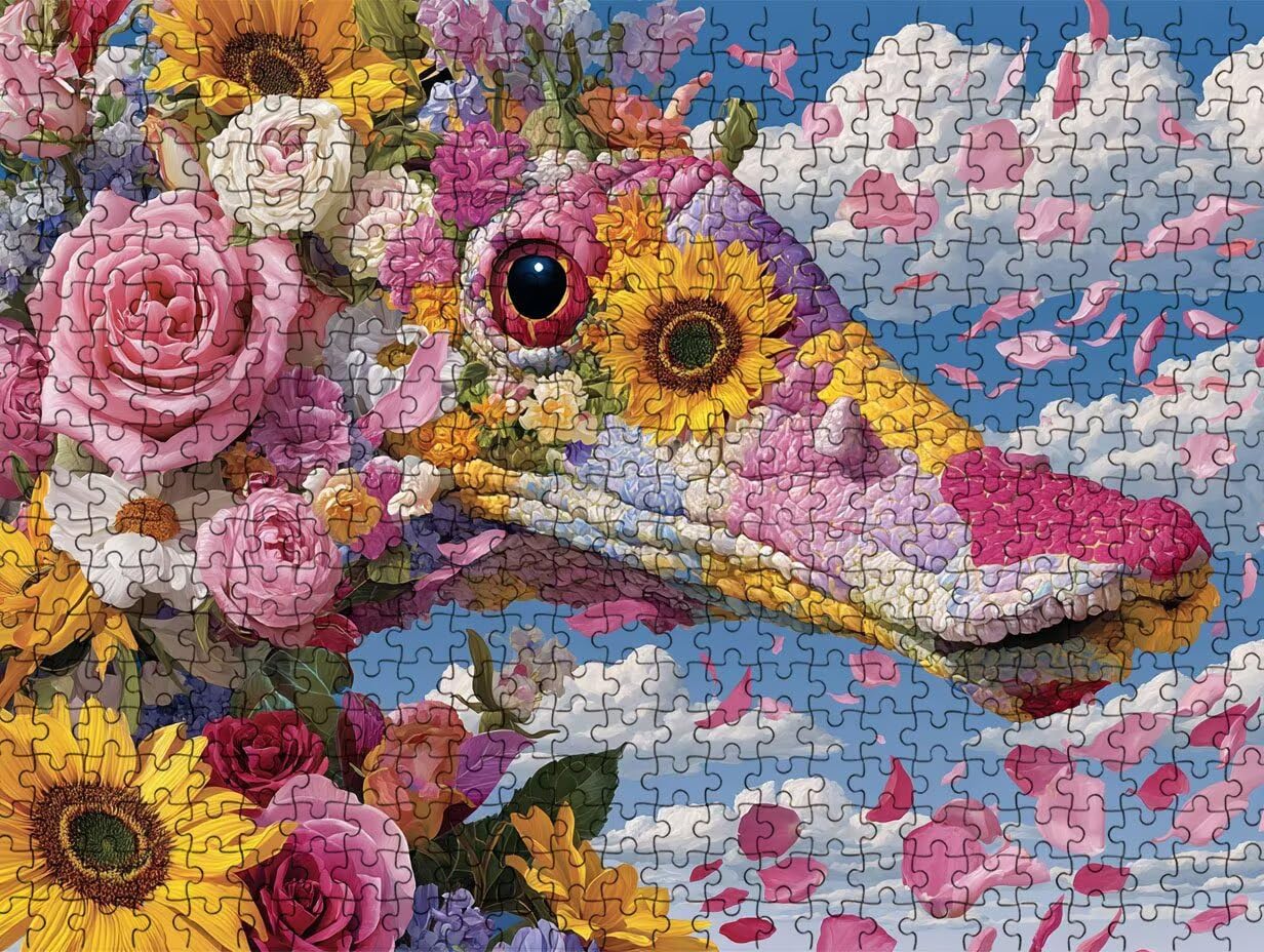 Puzzle 4000 elementów, abstrakcyjne puzzle konik morski dla dorosłych, gra edukacyjna, puzzle dla dorosłych, zabawne, wymagające zajęcia rodzinne, dekoracja ścienna, prezenty R1KH-95