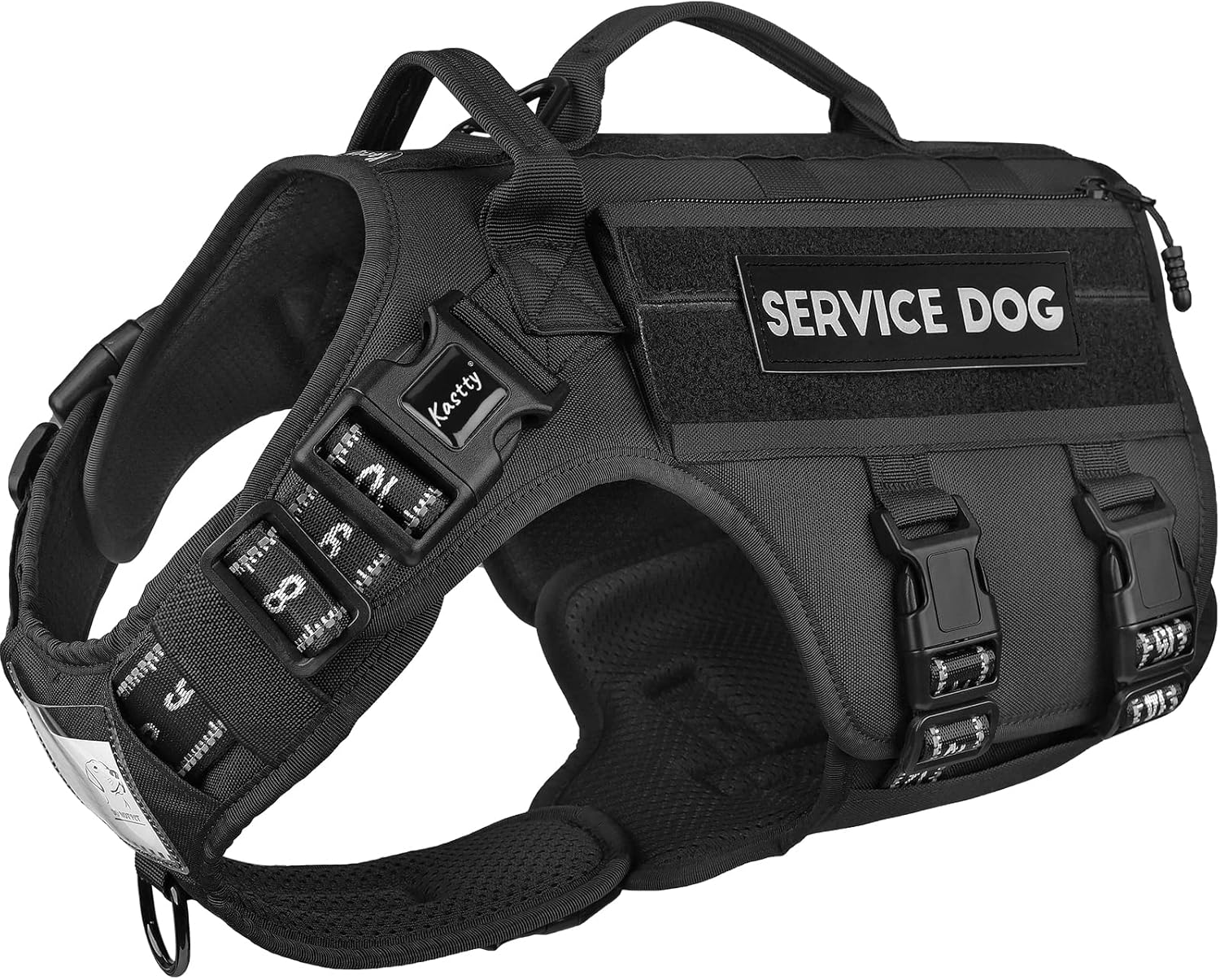 Kastty Premium Tactical Dog Harness, with Sturdy 2 Handles