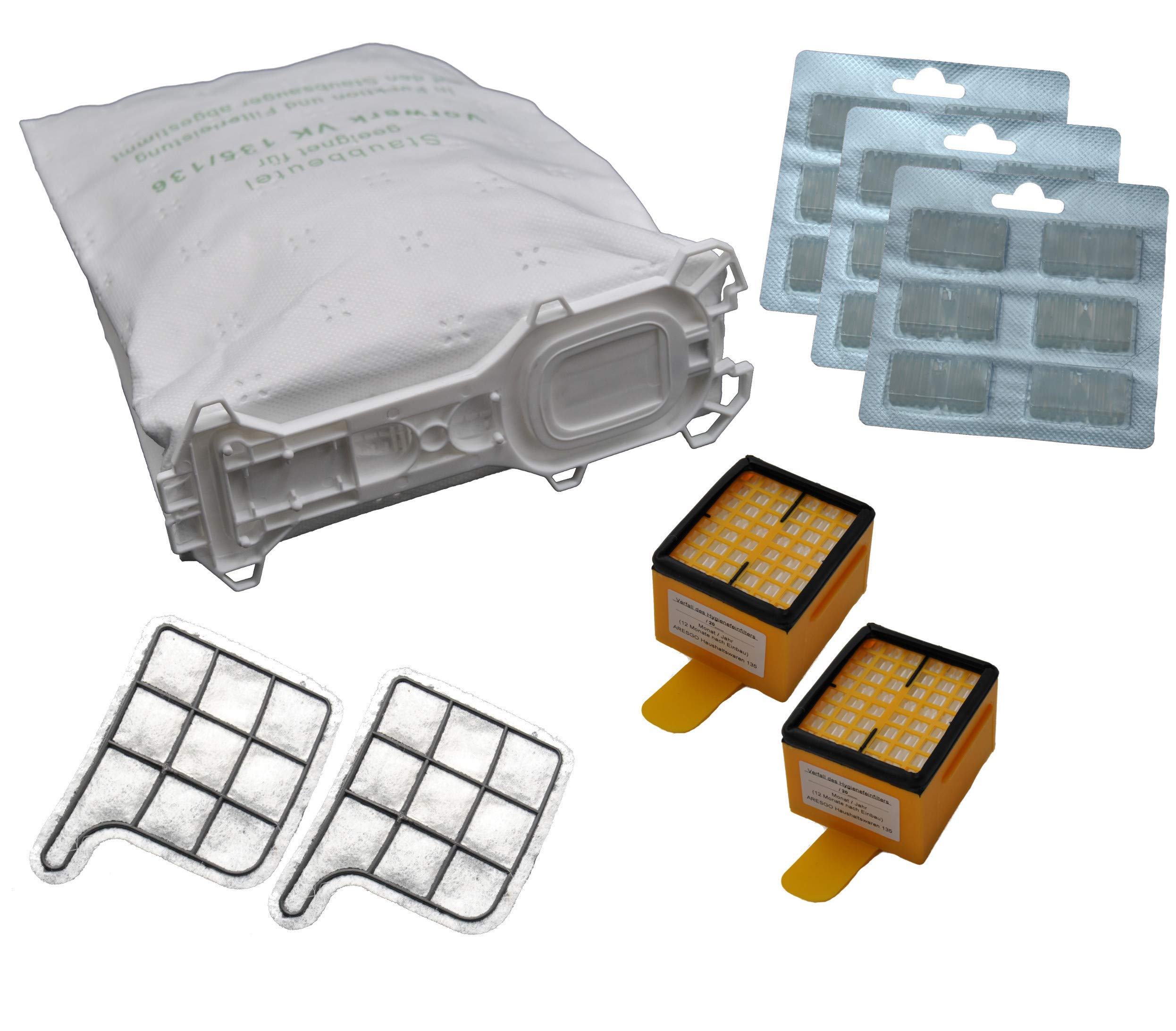 64 teiliges SET geeignet für Vorwerk Kobold Kobold 135 136 135SC VK135