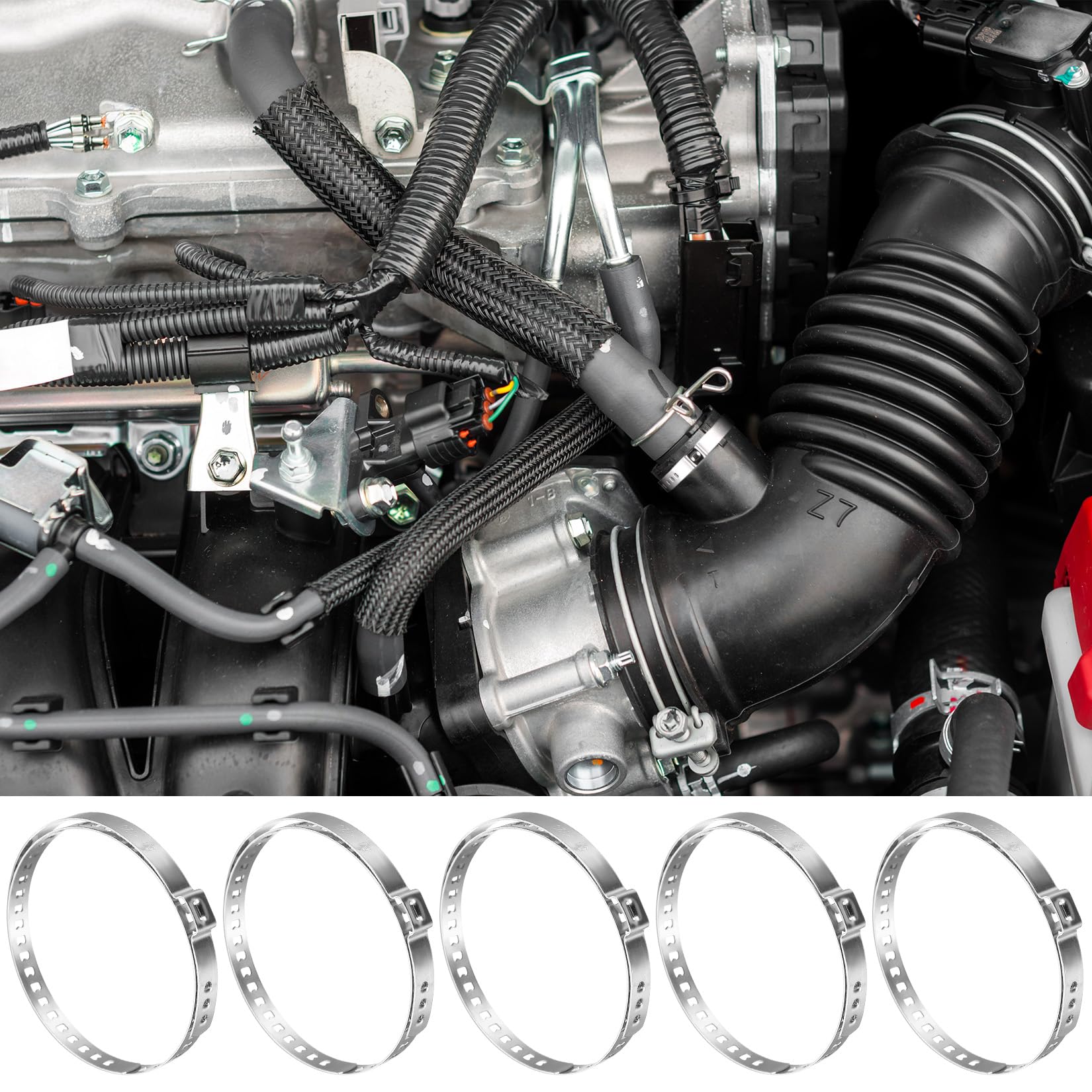 16 Pz Morsetto per Stivale CV, Fascette Stringitubo Inox, Morsetti a Crimpare per Giunto Albero Motore, Fascette Metalliche Regolabile per Giunto Omocinetico Maggior Parte Auto